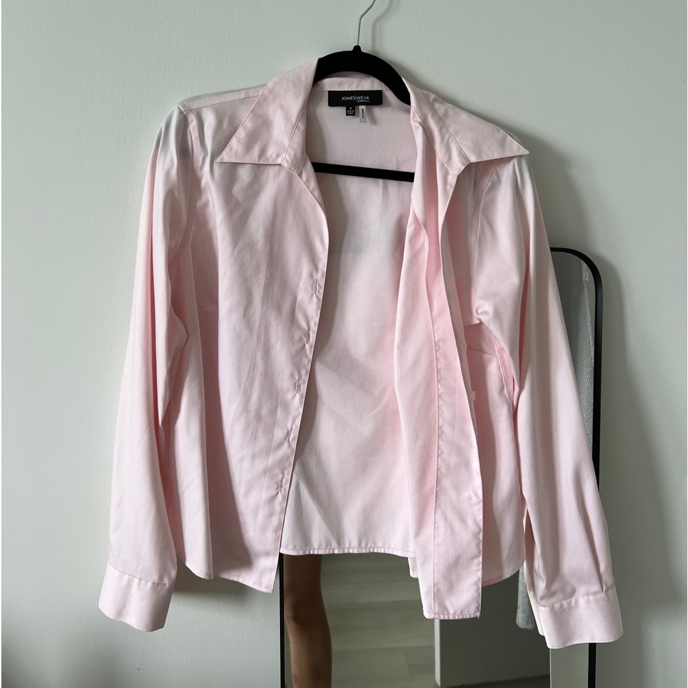 Light pink button down size 4